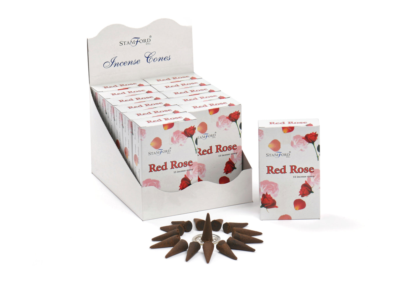 Cônes Stamford Premium - Rose Rouge