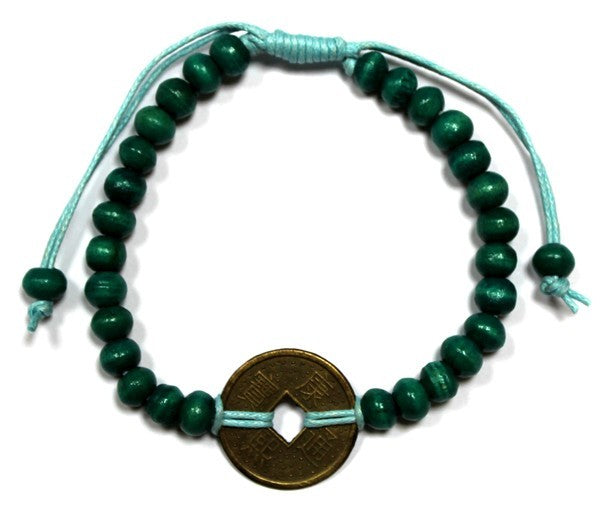 Bracelets Feng shui de Bali Bracelets Fend shui - Vert
