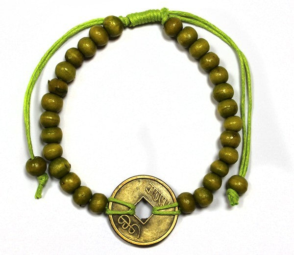 Bracelets Feng shui de Bali Bracelets Fend shui - Vert citron