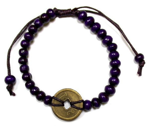 Bracelets Feng shui de Bali Bracelets Fend shui - Violet
