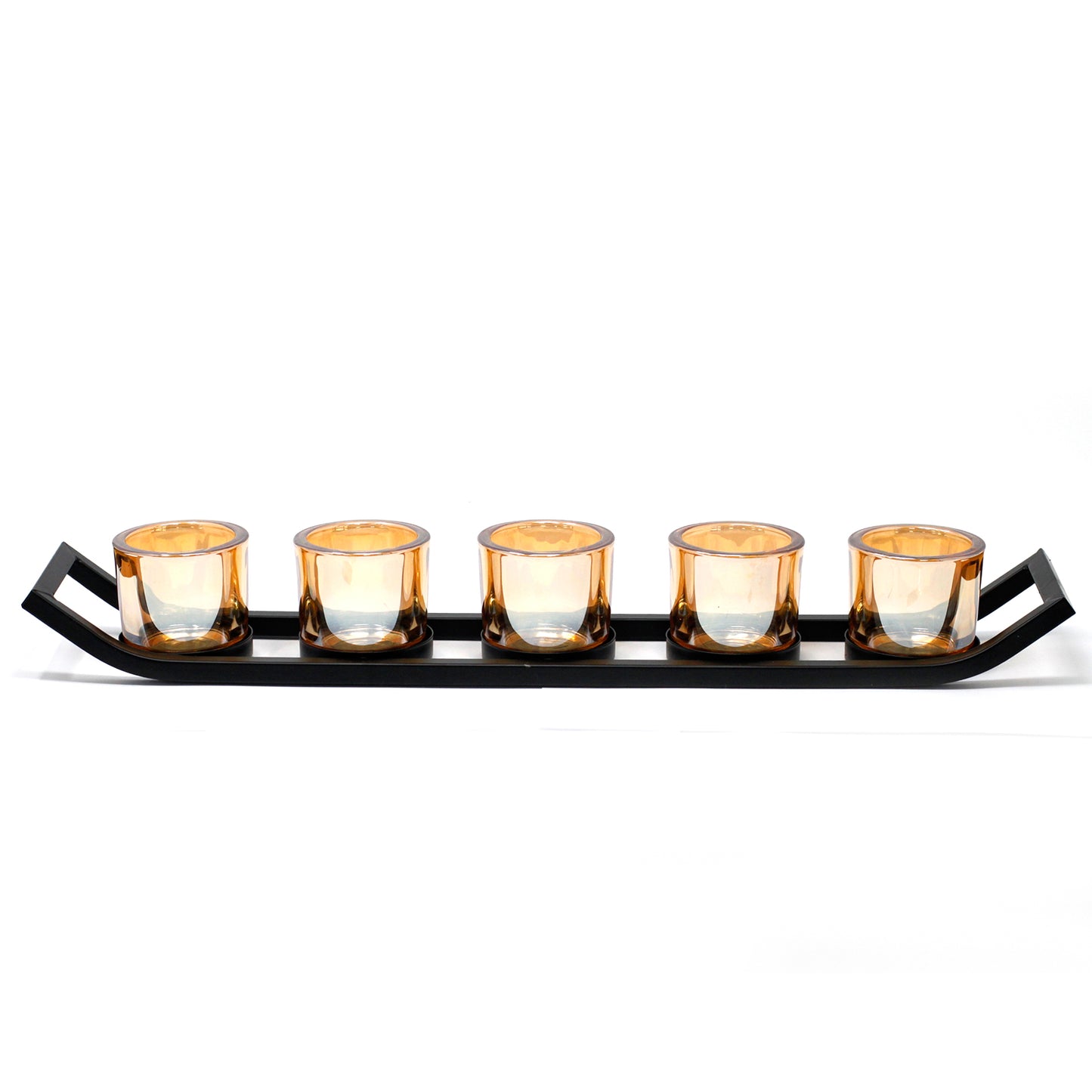 Bougeoir Votif en Fer - 5 Coupes Luge