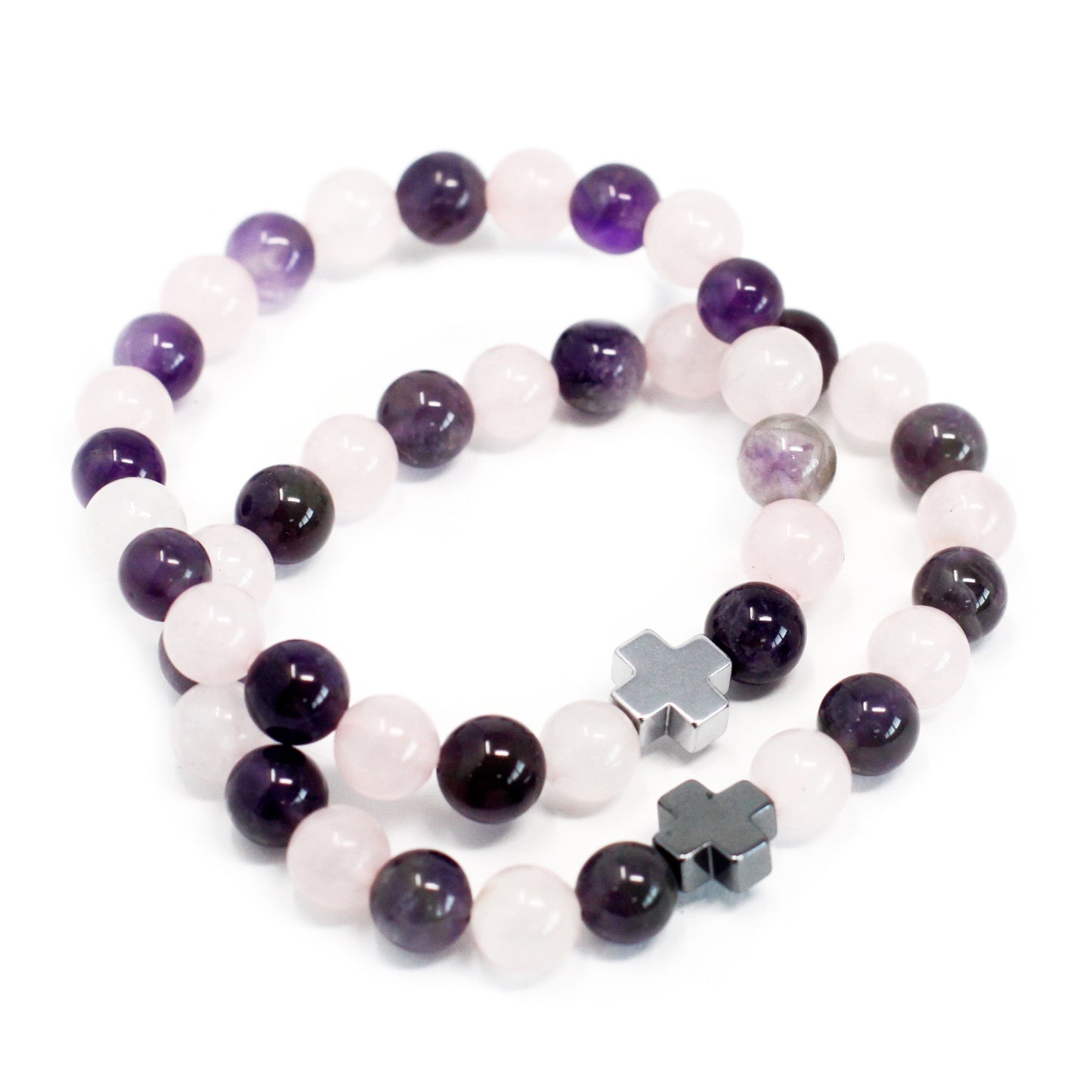 Lot de 2 Bracelets Amitié - Amour