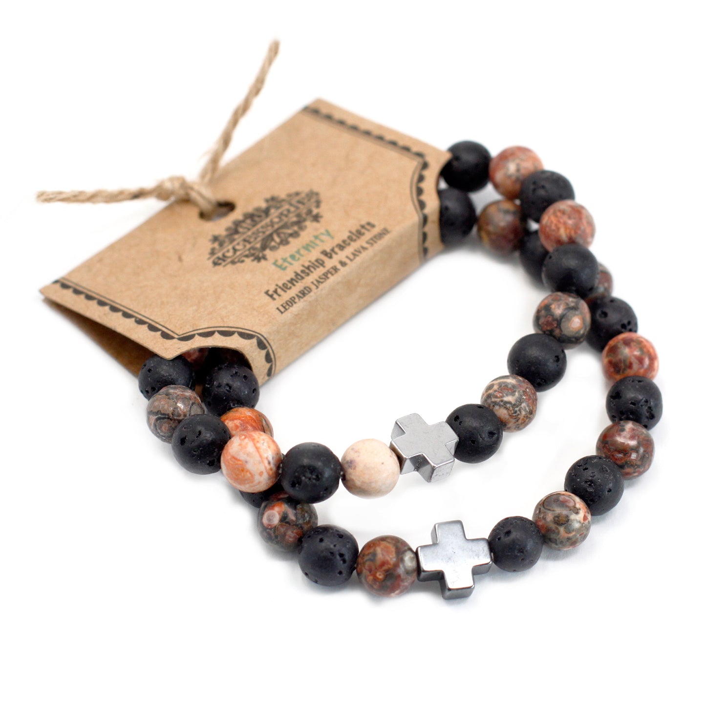 Lot de 2 Bracelets Amitié - Eternité