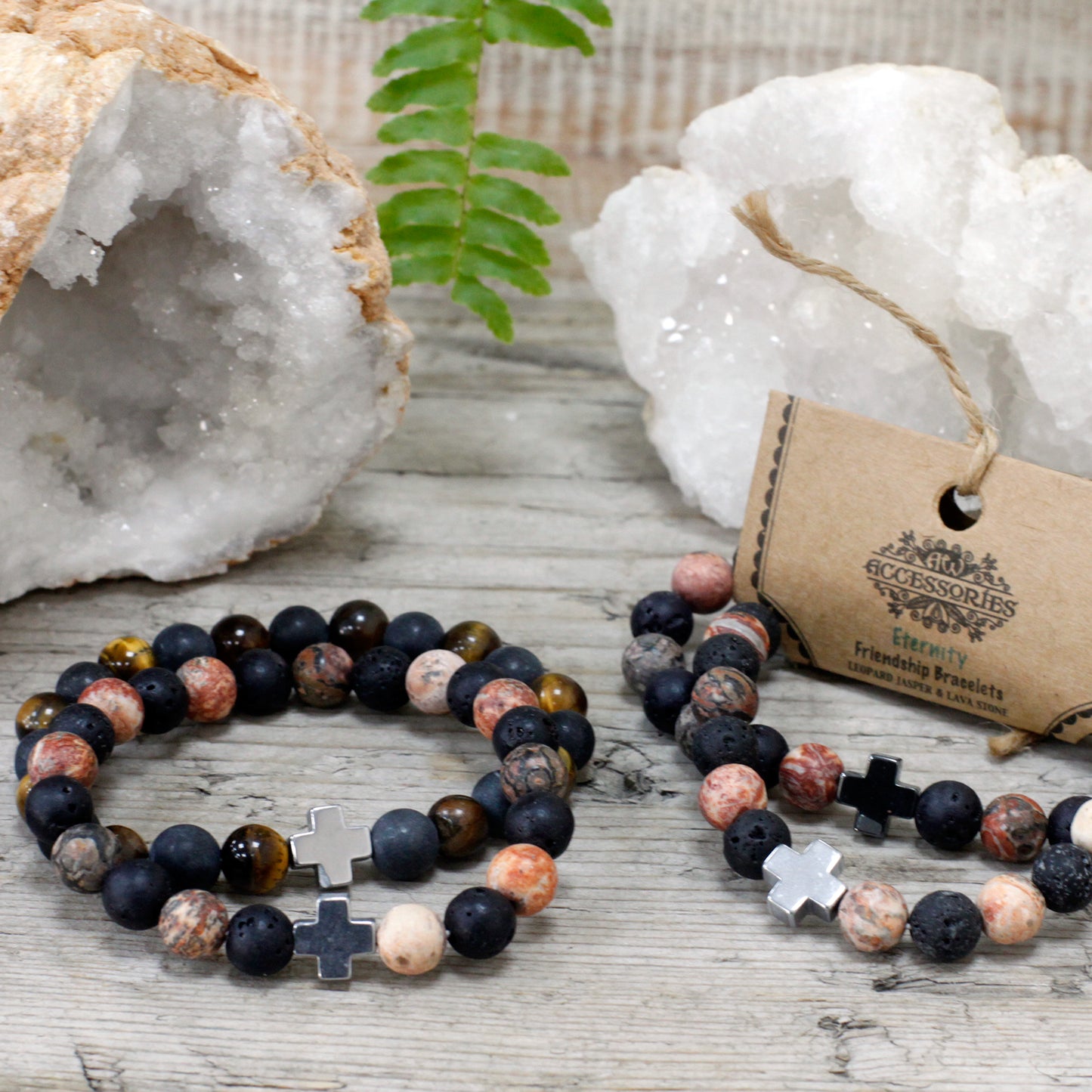 Lot de 2 Bracelets Amitié - Eternité