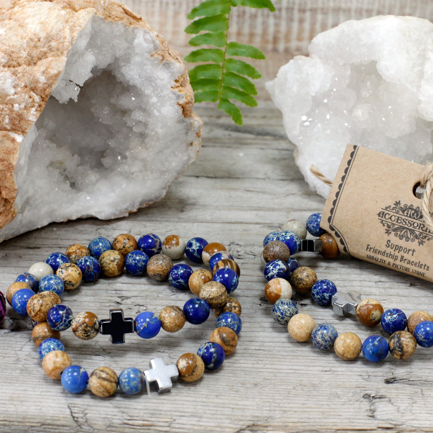 Lot de 2 Bracelets Amitié - Soutient