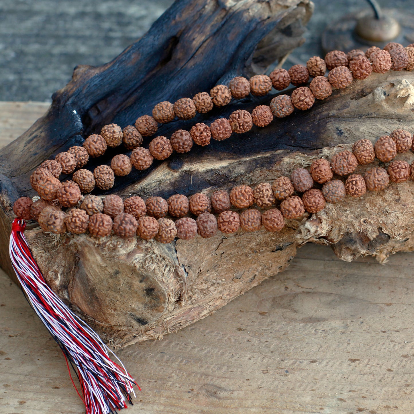 Mala Rudraksha 108 Perles-Naturel