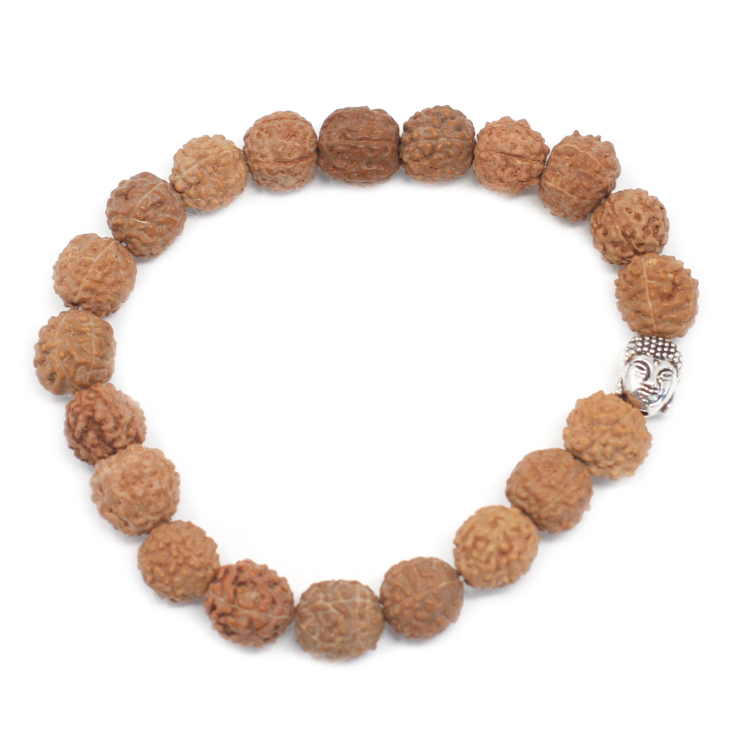 Mala Rudraksha Bracelet Bouddha-Naturel