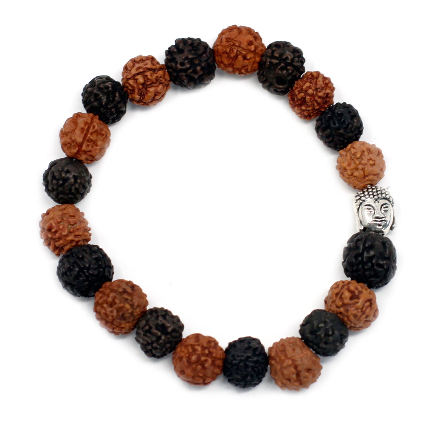 Mala Rudraksha Bracelet Bouddha-Mix