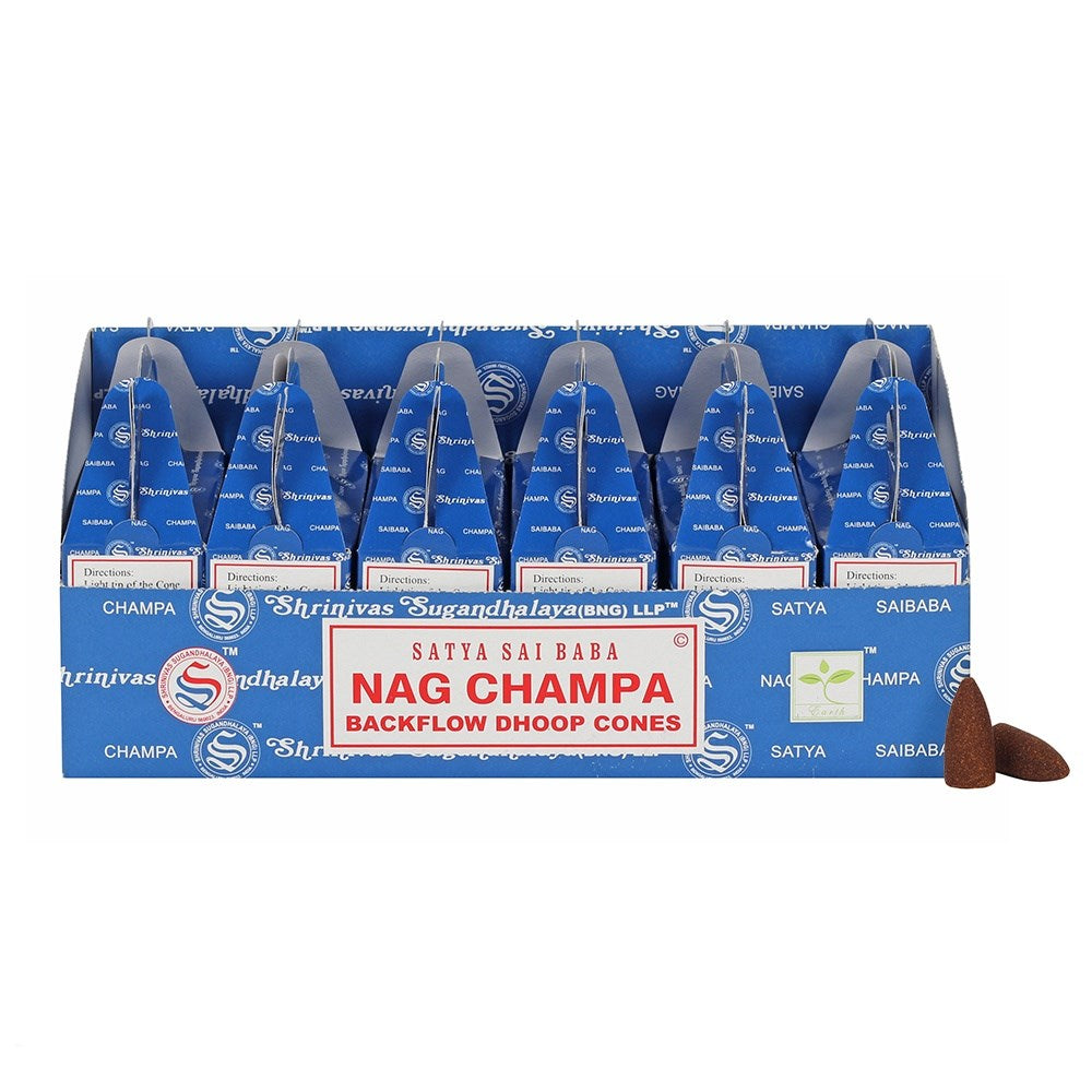 Cônes parfumés Satya "Flowing Smoke" - Nag Champa (24pcs)