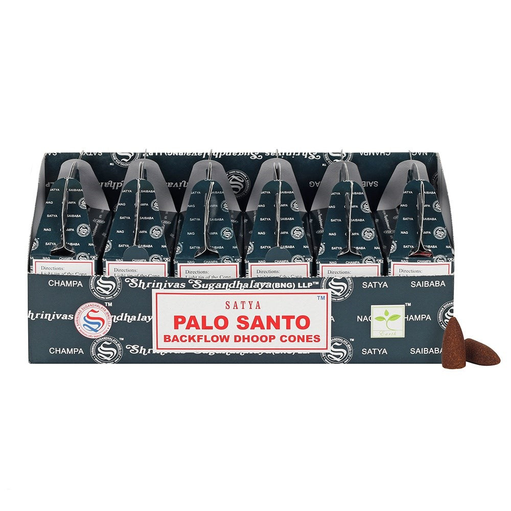 Cônes parfumés Satya "Flowing Smoke" - Palo Santo (24pcs)