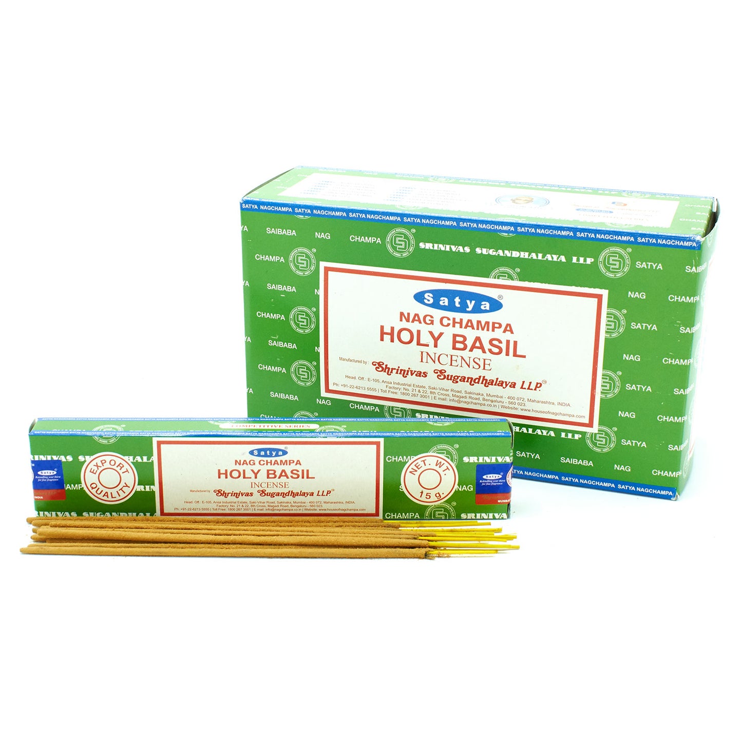 Bâtonnets d'encens Satya 15g - Basilic sacré