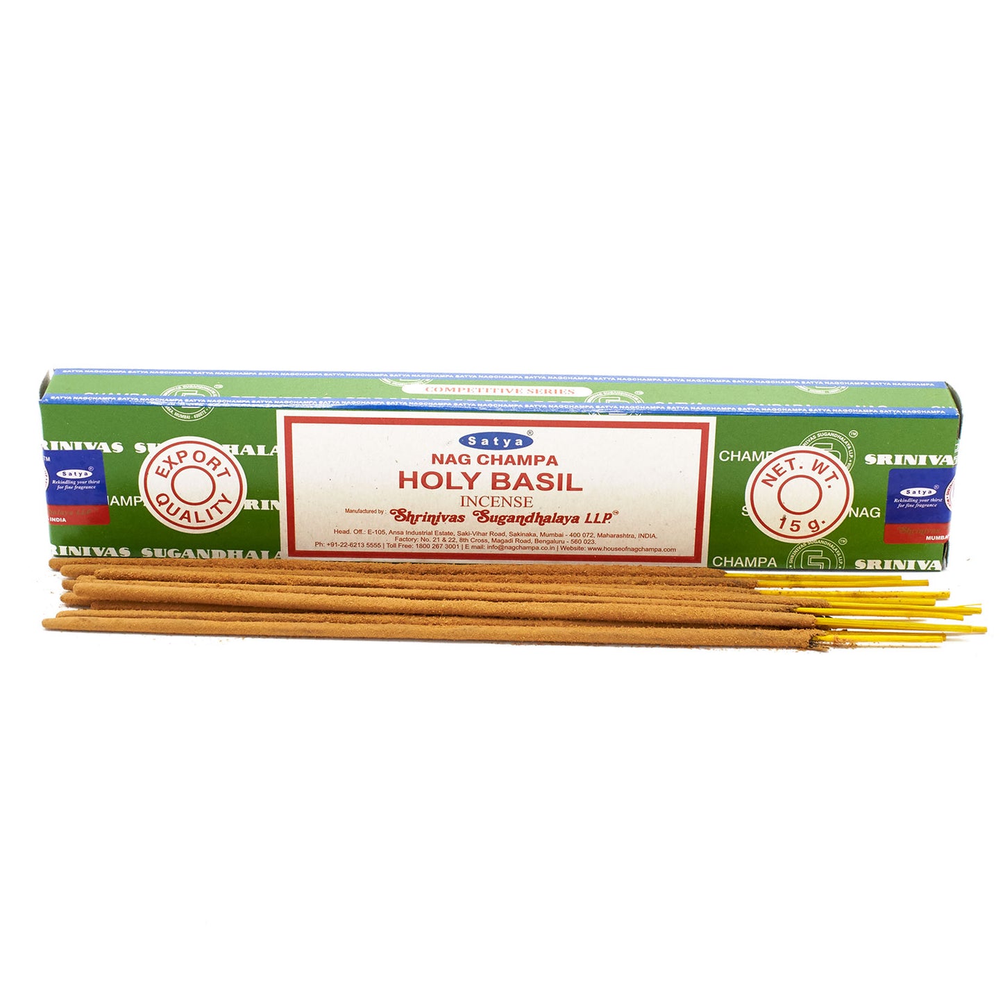 Bâtonnets d'encens Satya 15g - Basilic sacré