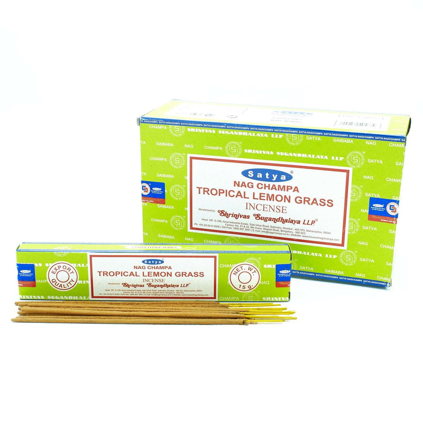 Bâtonnets d'encens Satya 15g - Citronnelle tropicale