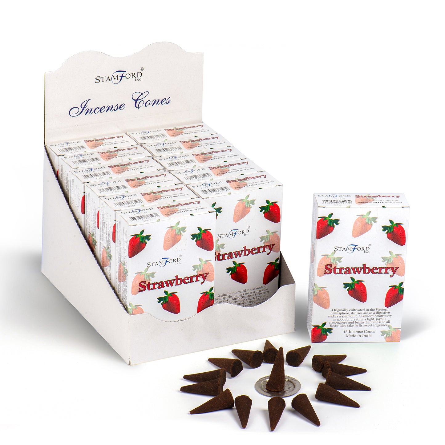 Cônes Stamford Premium - Fraise