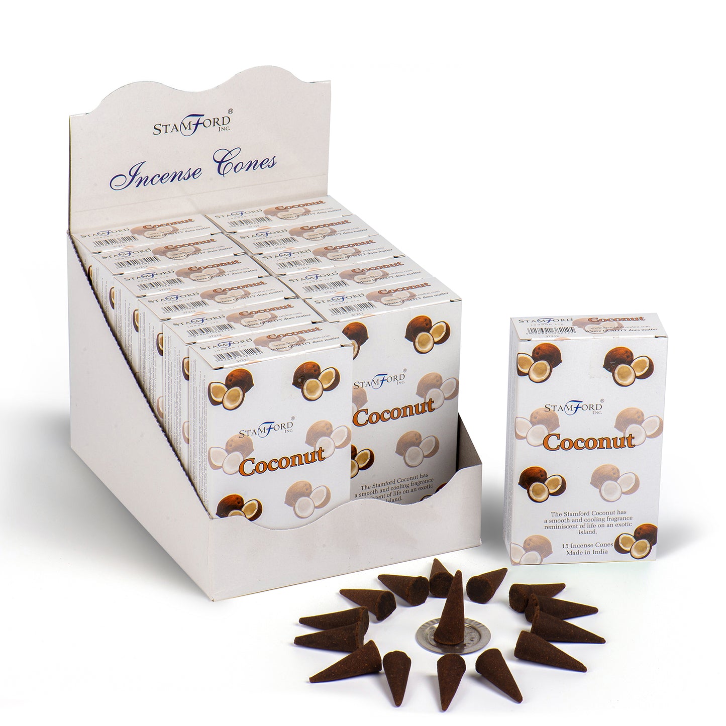 Cônes Stamford Premium - Noix de Coco