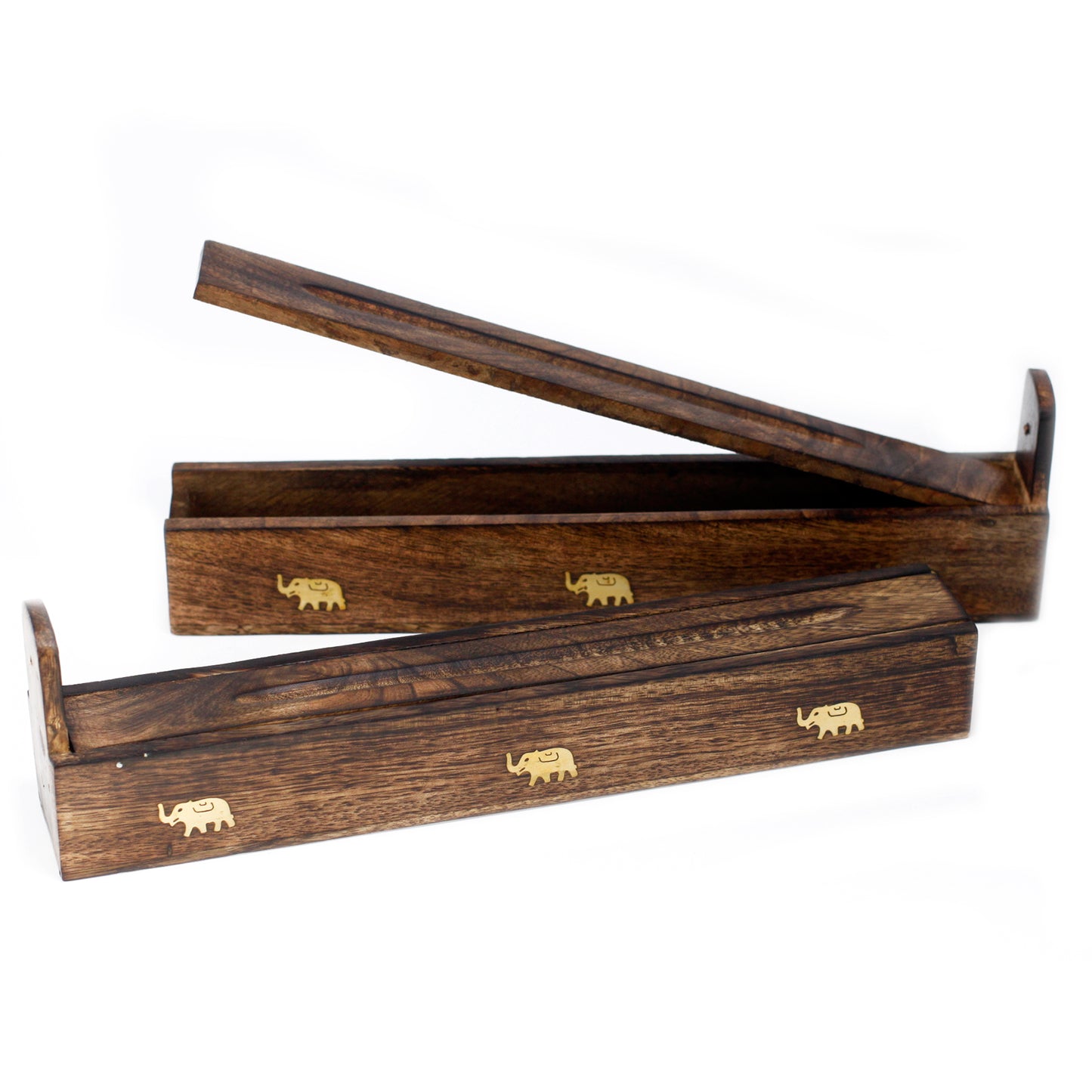 Boite pour encens en bois de Manguier - Assortis