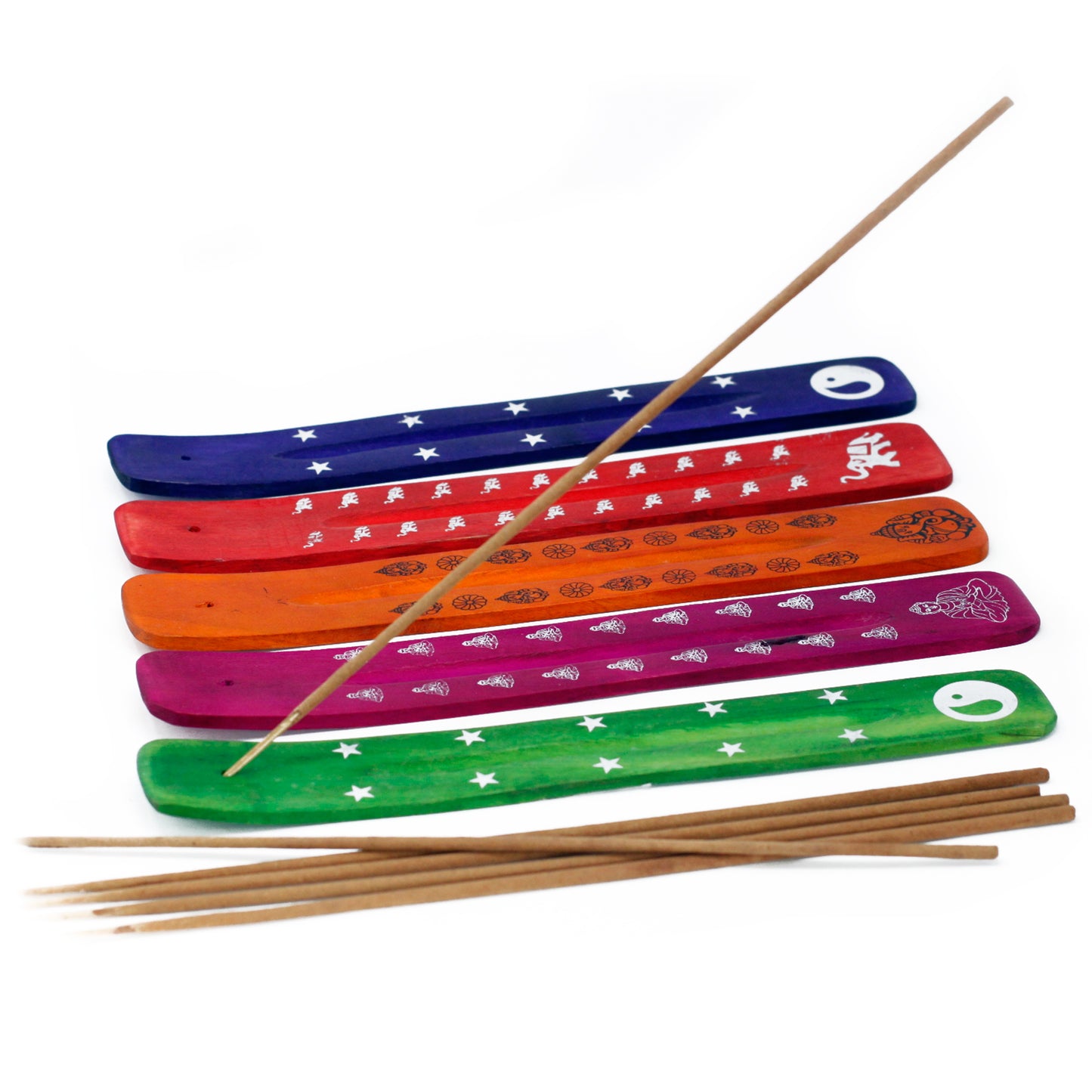 Porte-encens Couleurs et dessins assortis