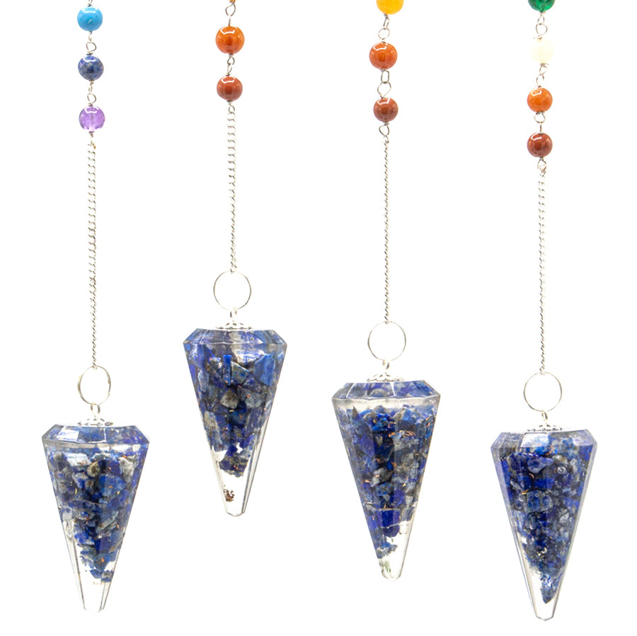 Pendule Orgonite de Puissance Chakra - Lapis