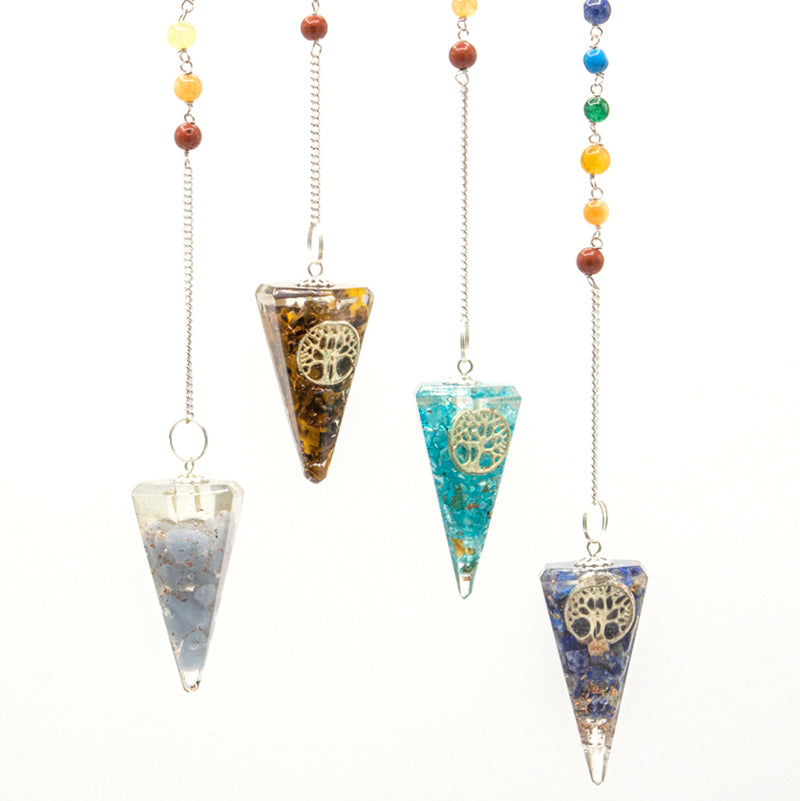 Pendule Orgonite de Puissance Chakra - Arbre de Vie