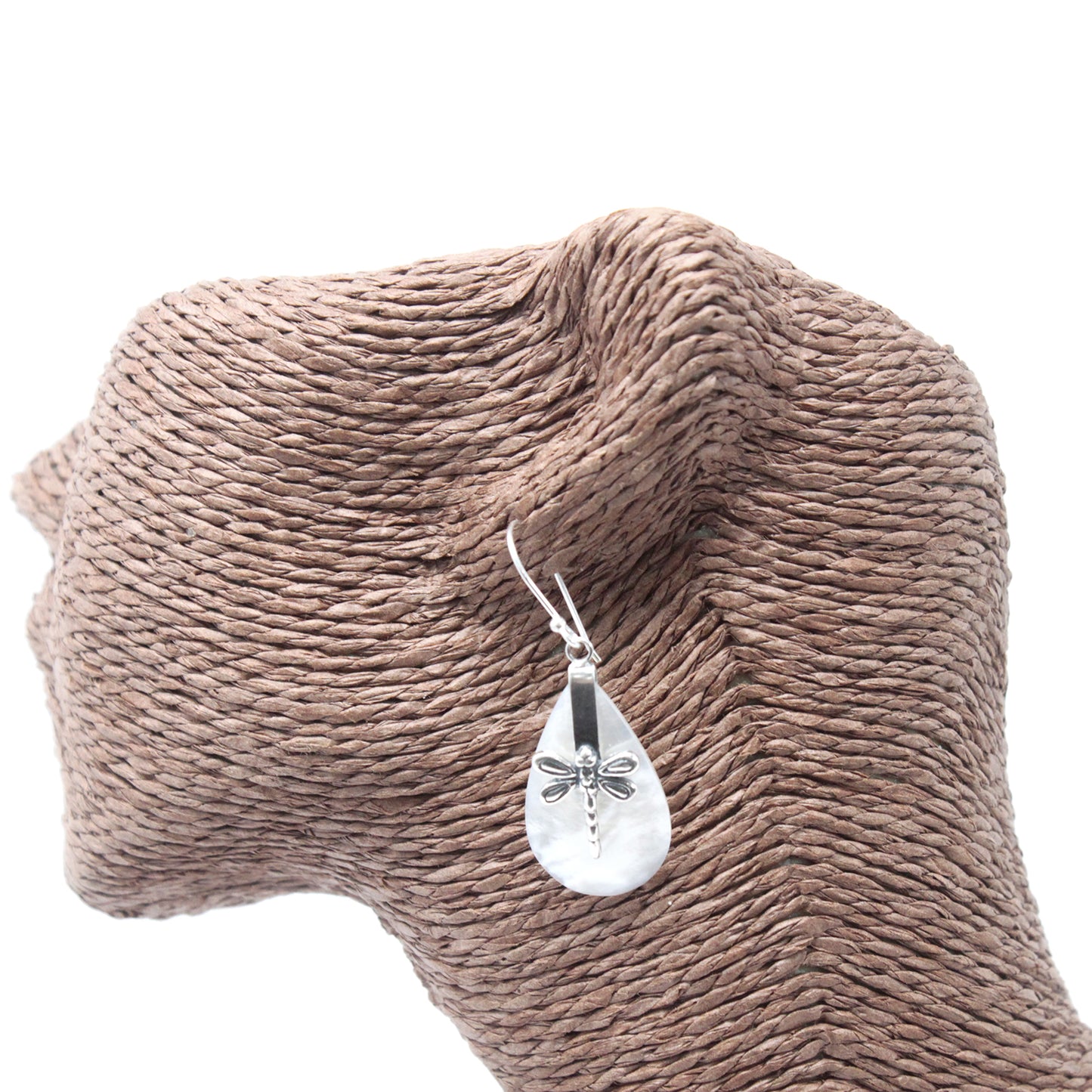 Boucles d'Oreilles Coquillage & Argent - Libellules - MOP