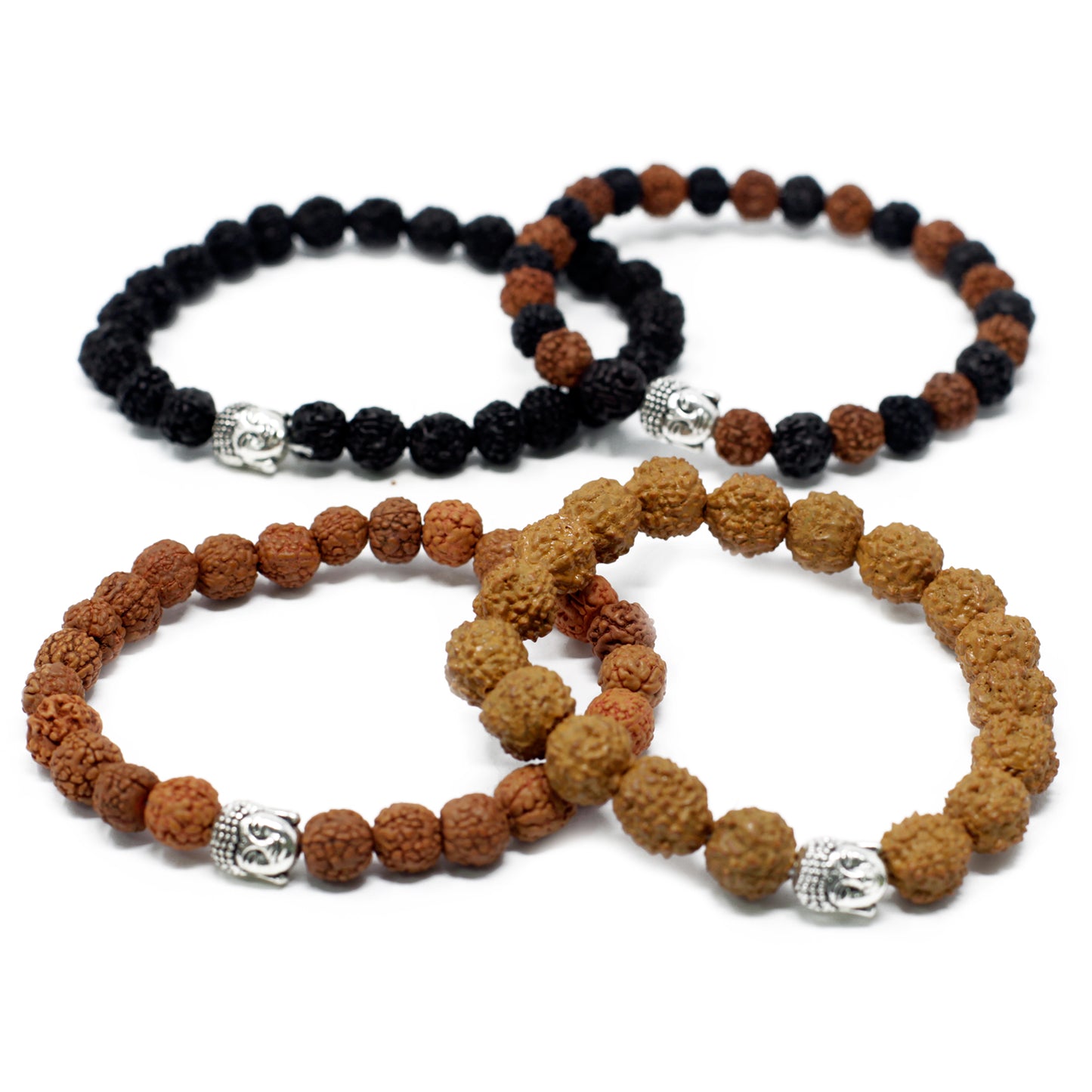 Bracelets Rudraksha Buddah assortis