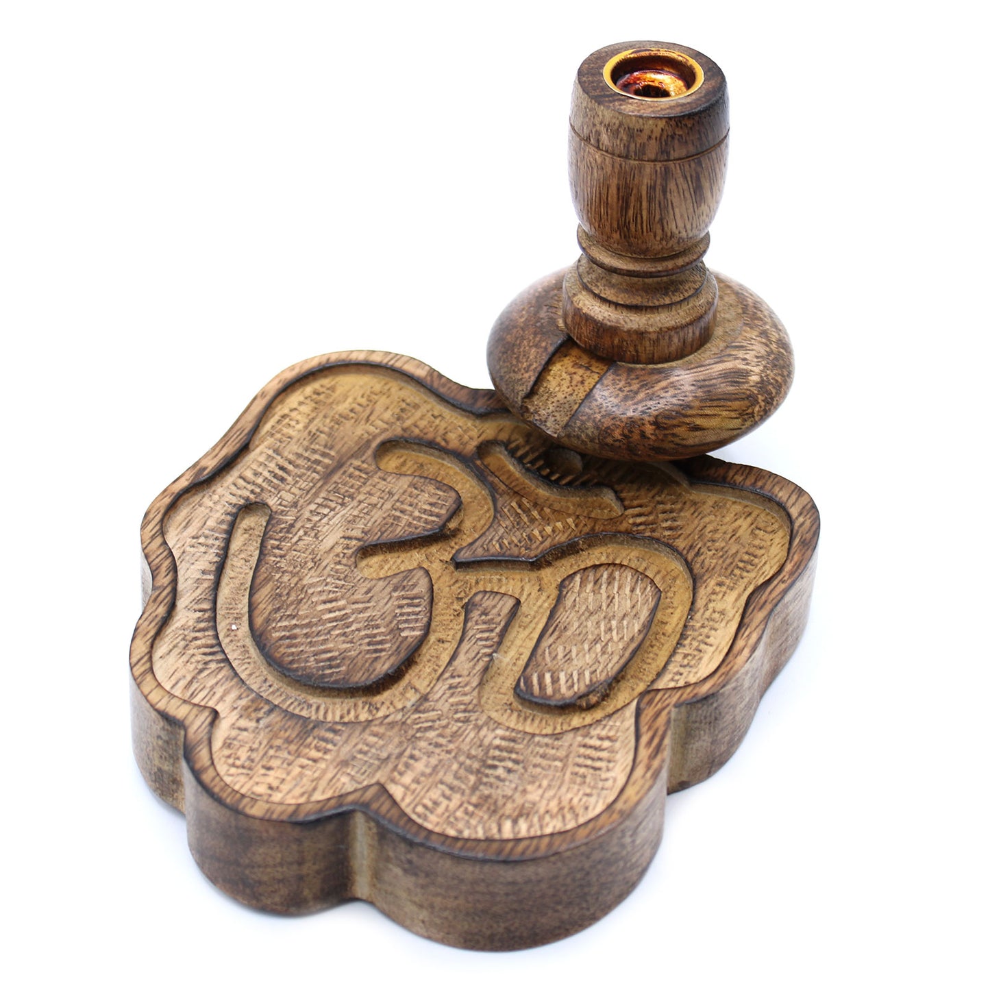 Petit Brûleur à reflux en bois de manguier - Ohm