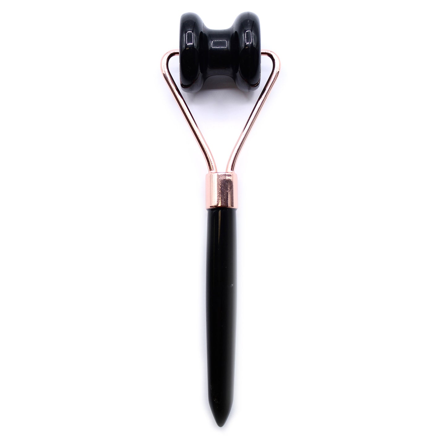 Rouleau de massage mâchoire en pierres précieuses - Obsidienne noir