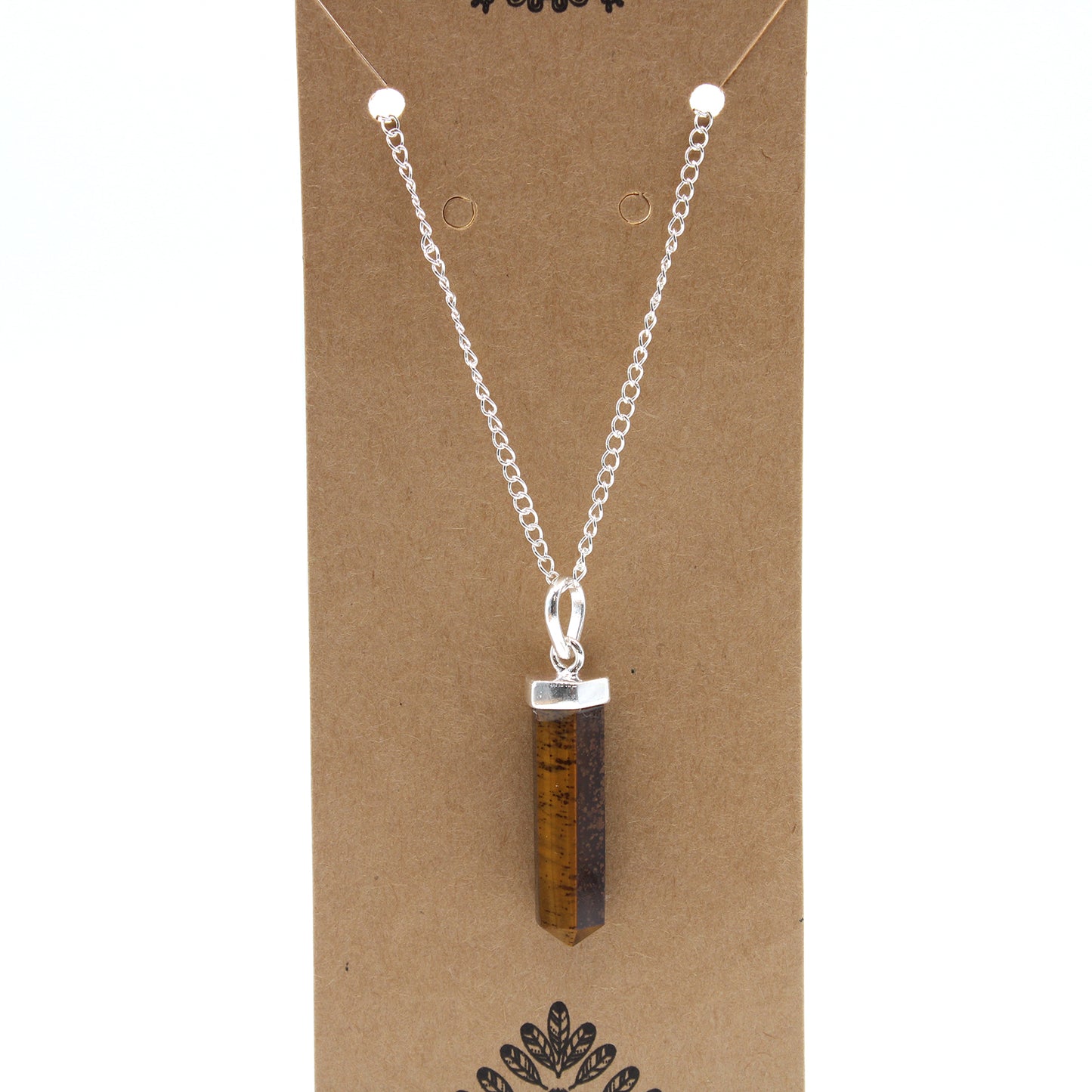 Pendentif Point Classique Pierres Précieuses - Oeil de Tigre
