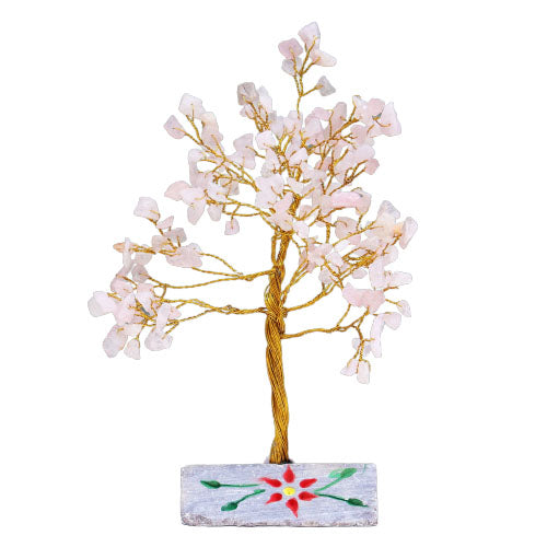 Arbres à gemme d'Inde Rose Quartz - 160 Pierres