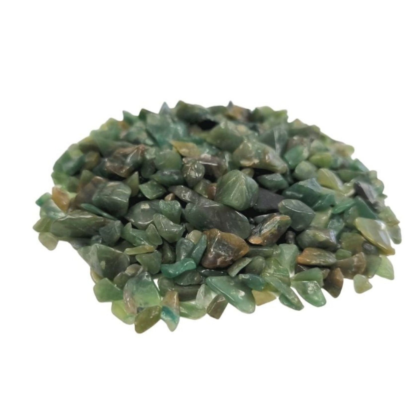 Eclats de pierres précieuses d'Avenurine verte en vrac - 1KG