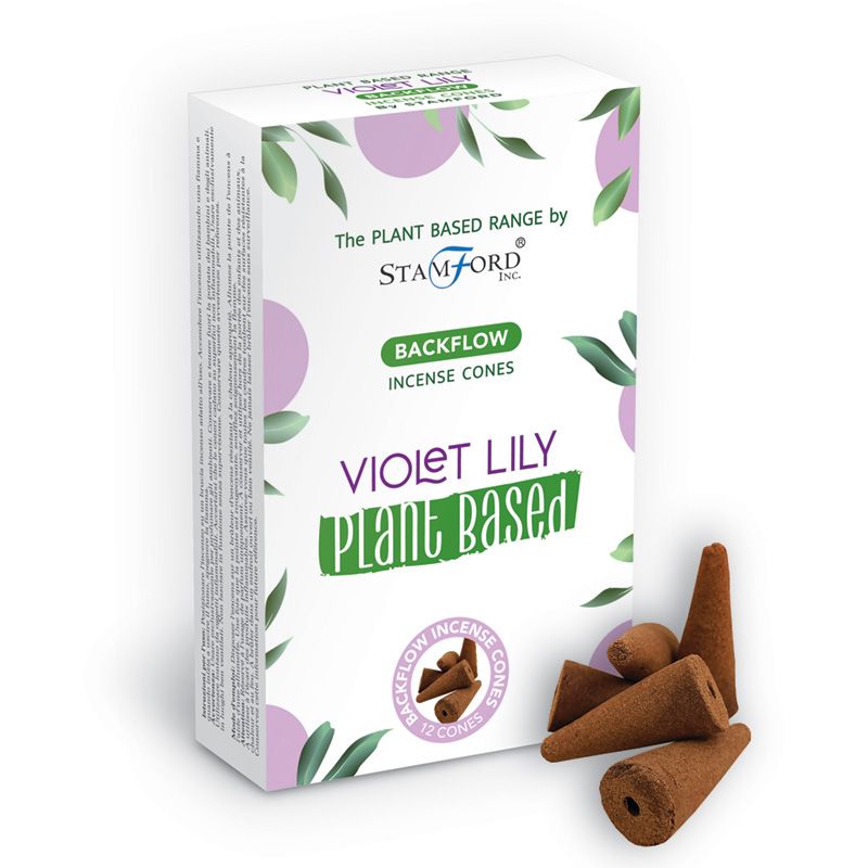Cônes d'encens à base de plantes - Violet Lilly