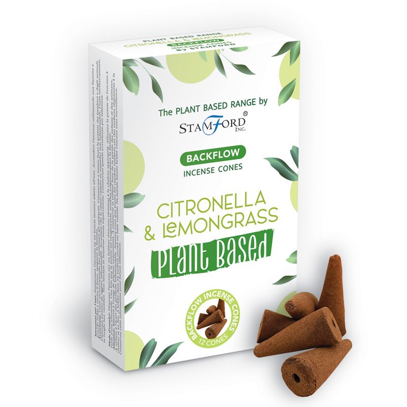 Cônes d'encens à base de plantes - Citron & Citronnelle