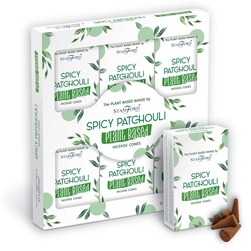 Cônes d'encens à base de plantes - Patchouli épicé