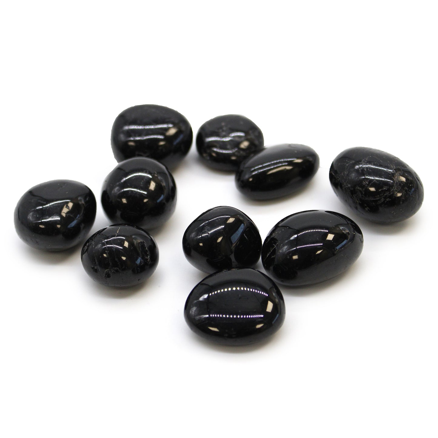 Larges Pierres Roulées - Tourmaline Noire