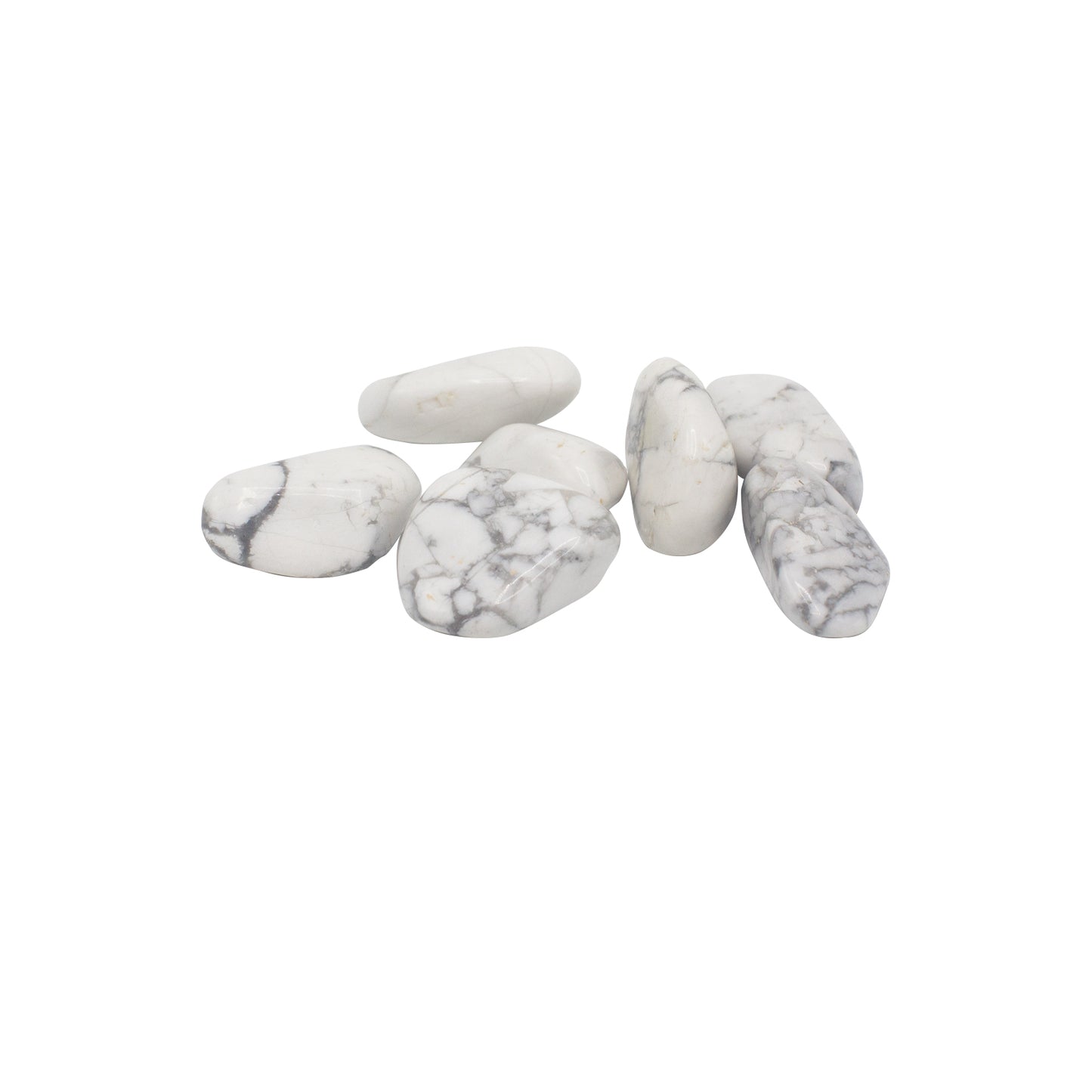 Larges Pierres Roulées- Howlite - Blanche