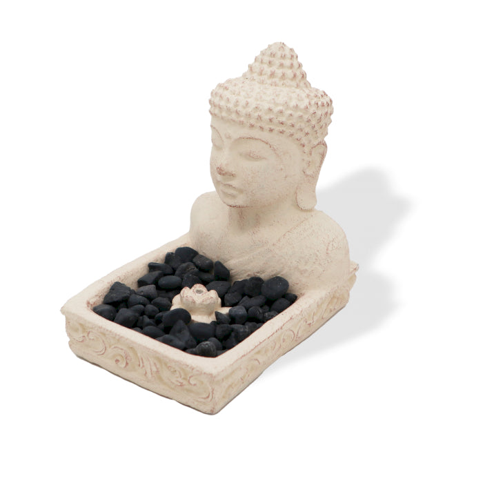 Brûleur d'Encens Bouddhiste Fengshui (crème)