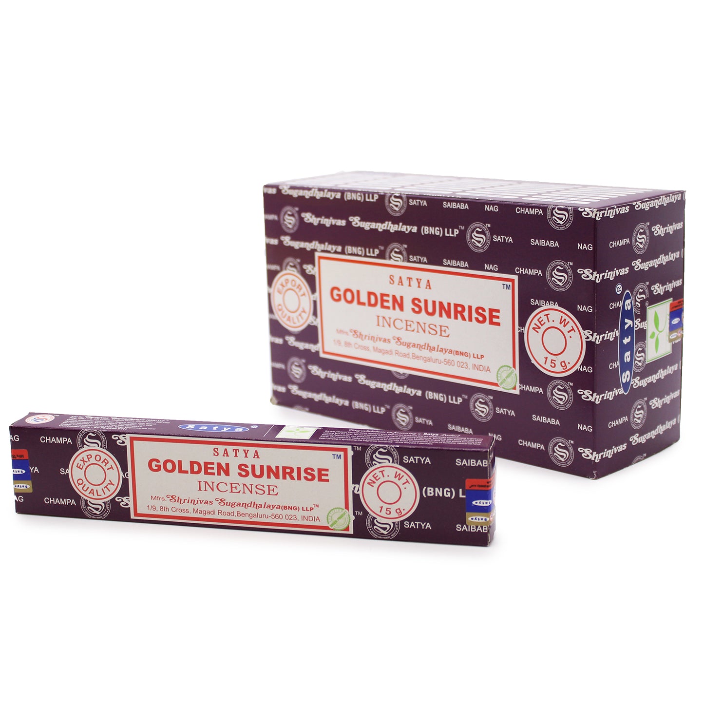 Bâtonnets d'encens Satya 15g - Golden Sunrise