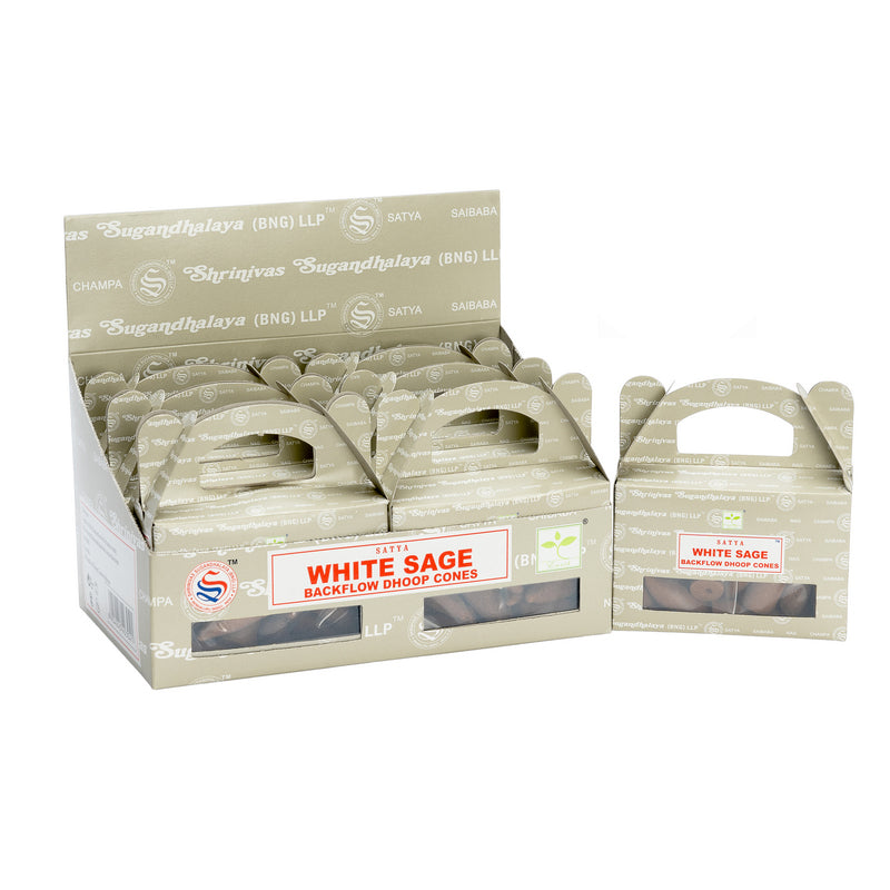Boîte de 6 - Satya Sauge Blanche Cônes Refoulement