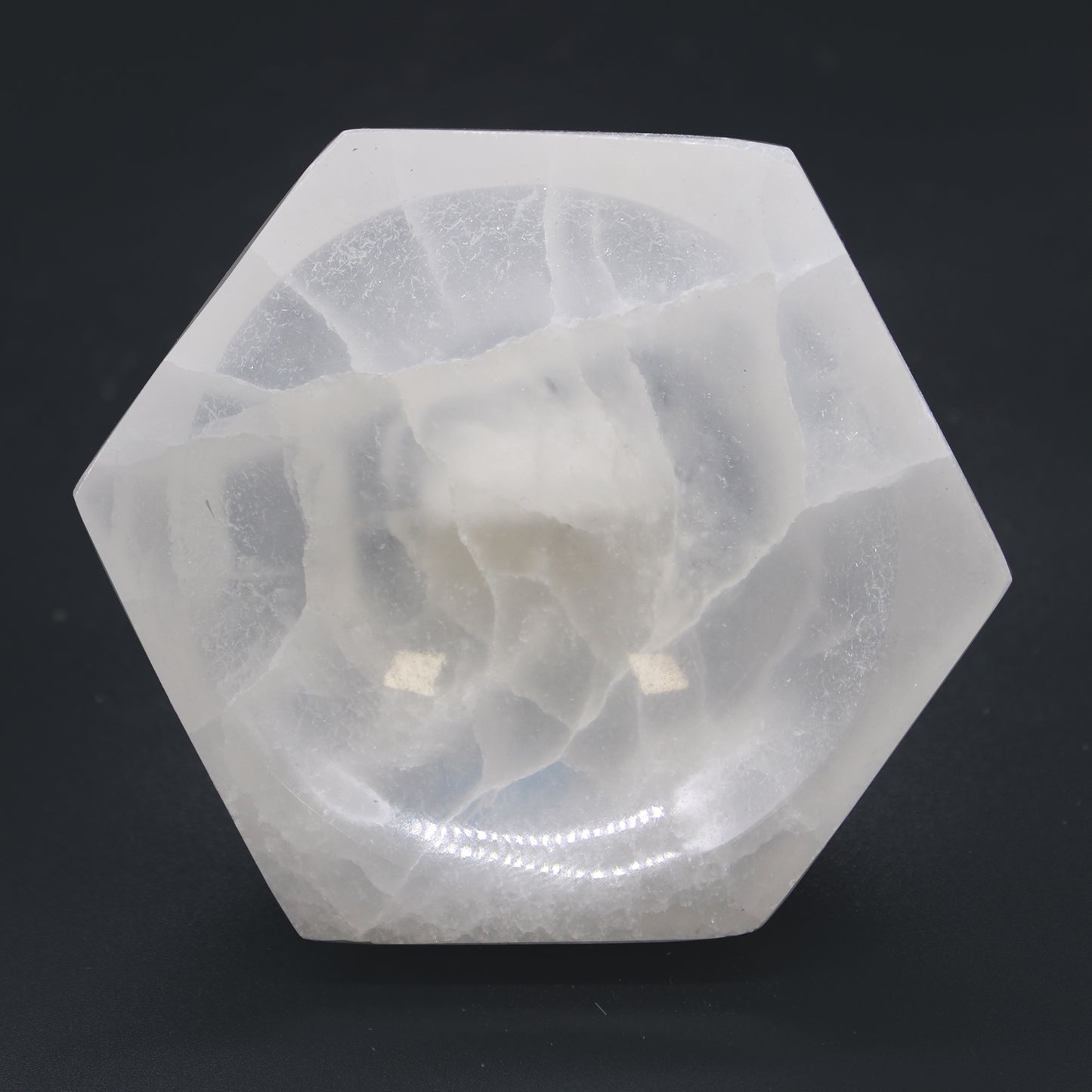Bol Hexagonal en Sélénite - 10 cm