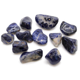 Pierres roulées Africaines moyennes - Sodalite - Bleu pur