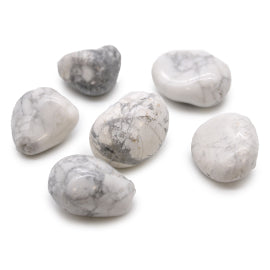Grandes Pierres Roulées Africaines - Howlite Blanche - Magnésite