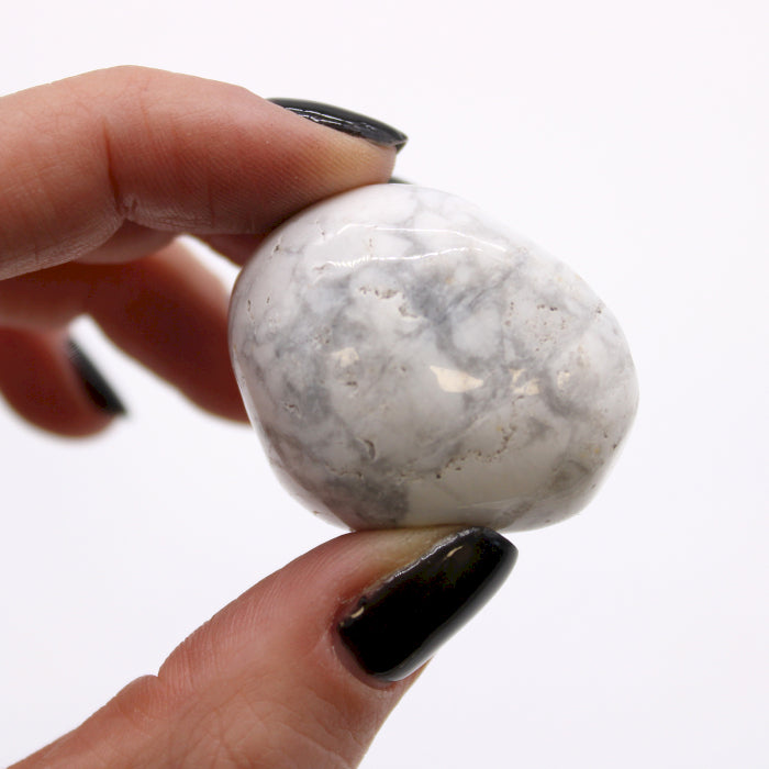 Grandes Pierres Roulées Africaines - Howlite Blanche - Magnésite
