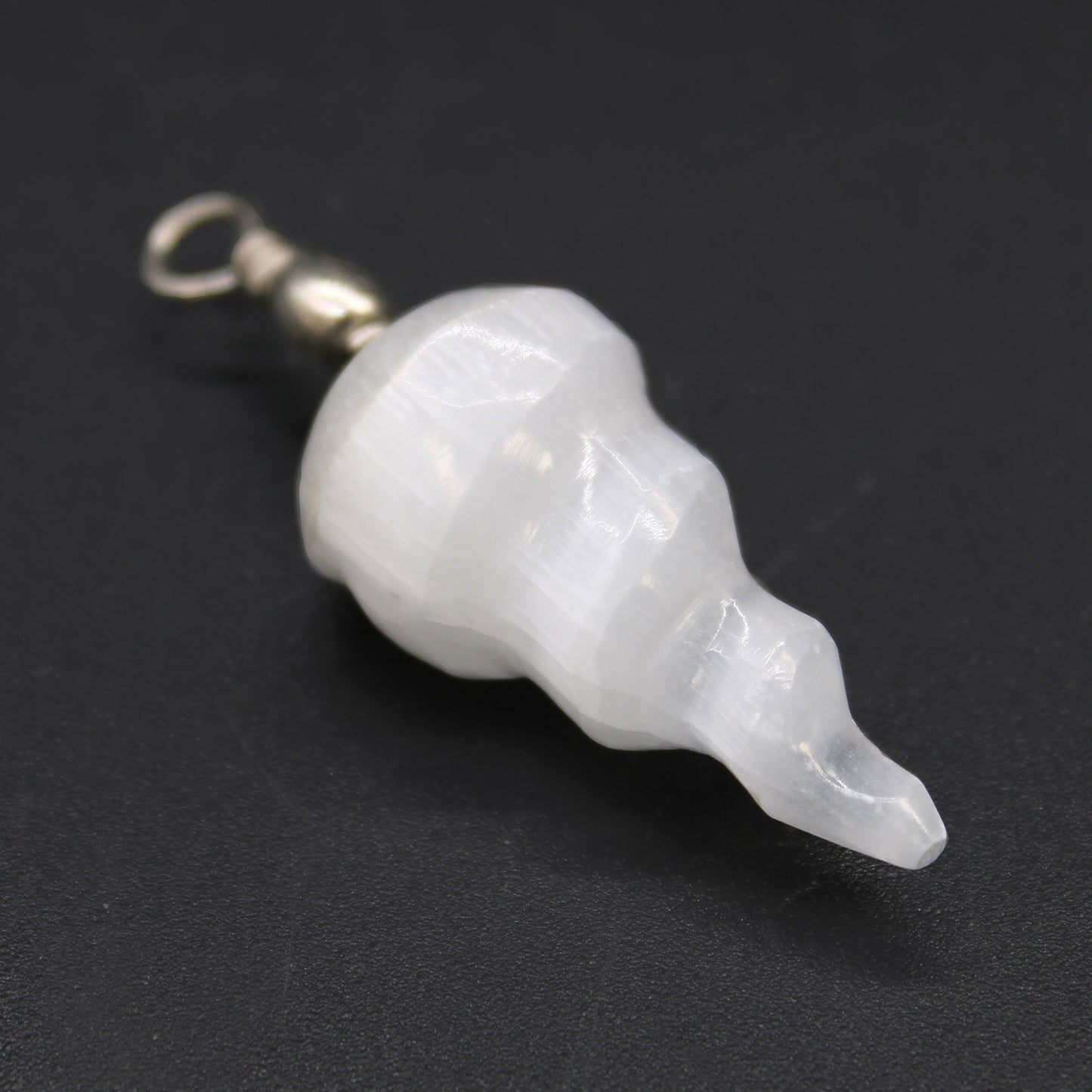 Pendentif Sélénite Spirale