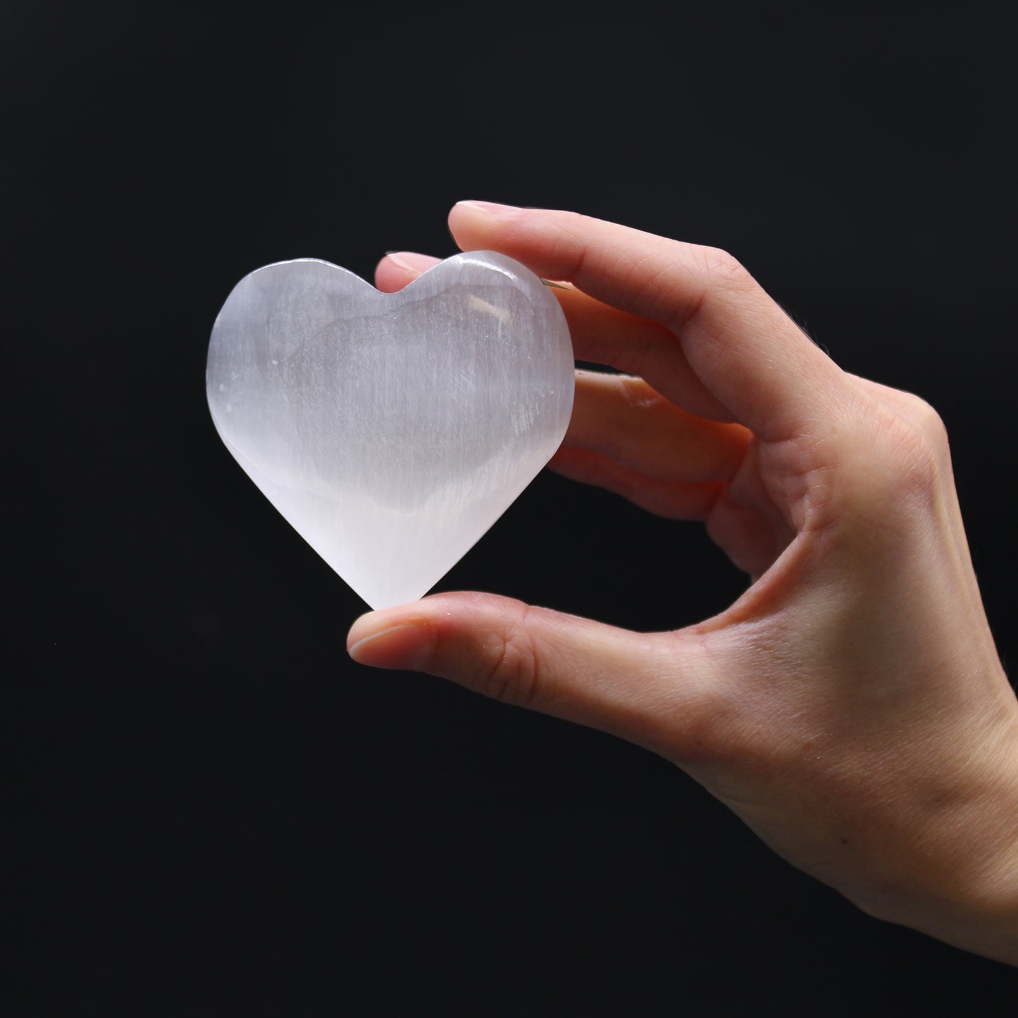 Coeur Sélénite - 7-8cm
