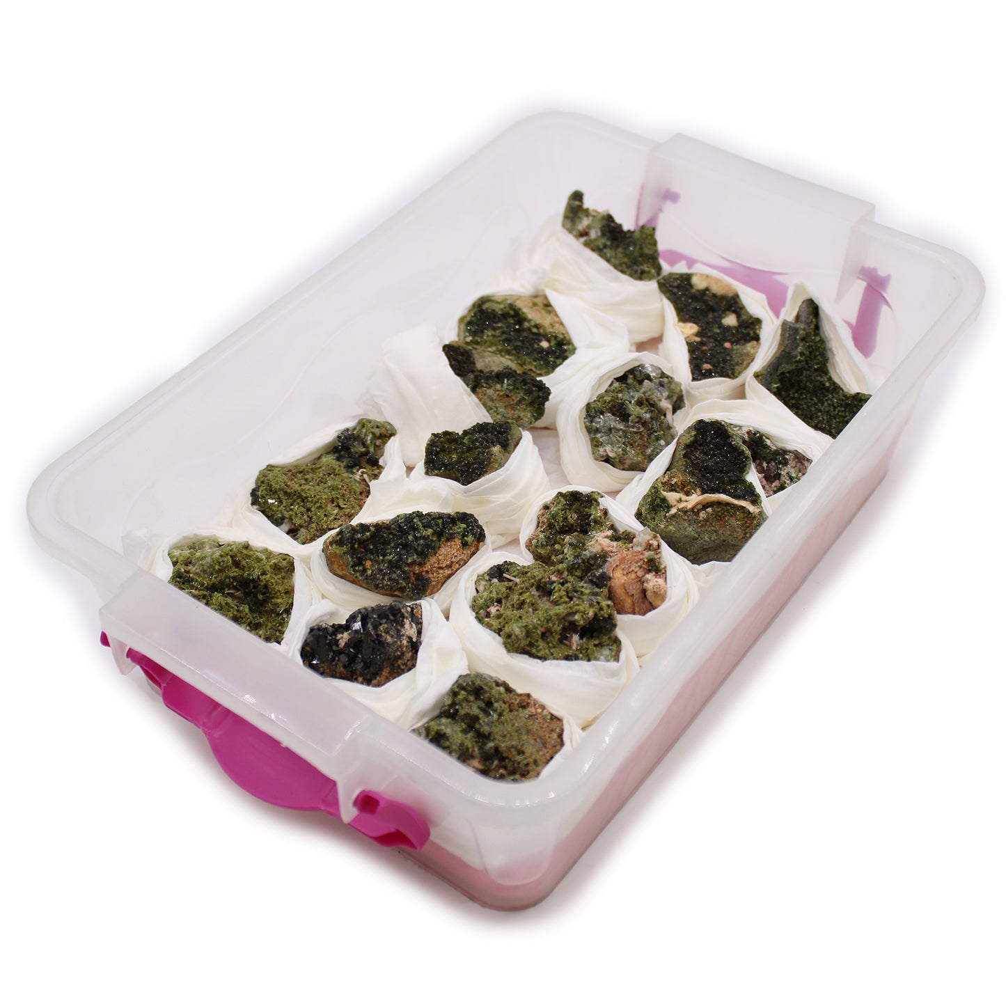 Spécimens Minéraux - Epidote (environ 10 pièces)