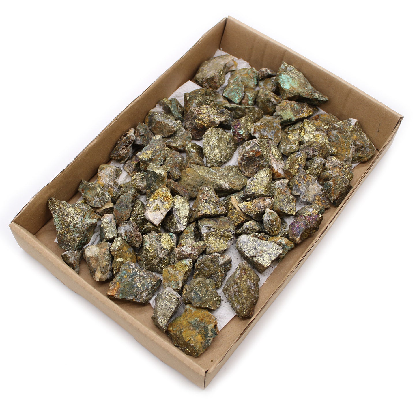 Spécimens minéraux - Chalcopyrite (environ 35 à 66 pièces)