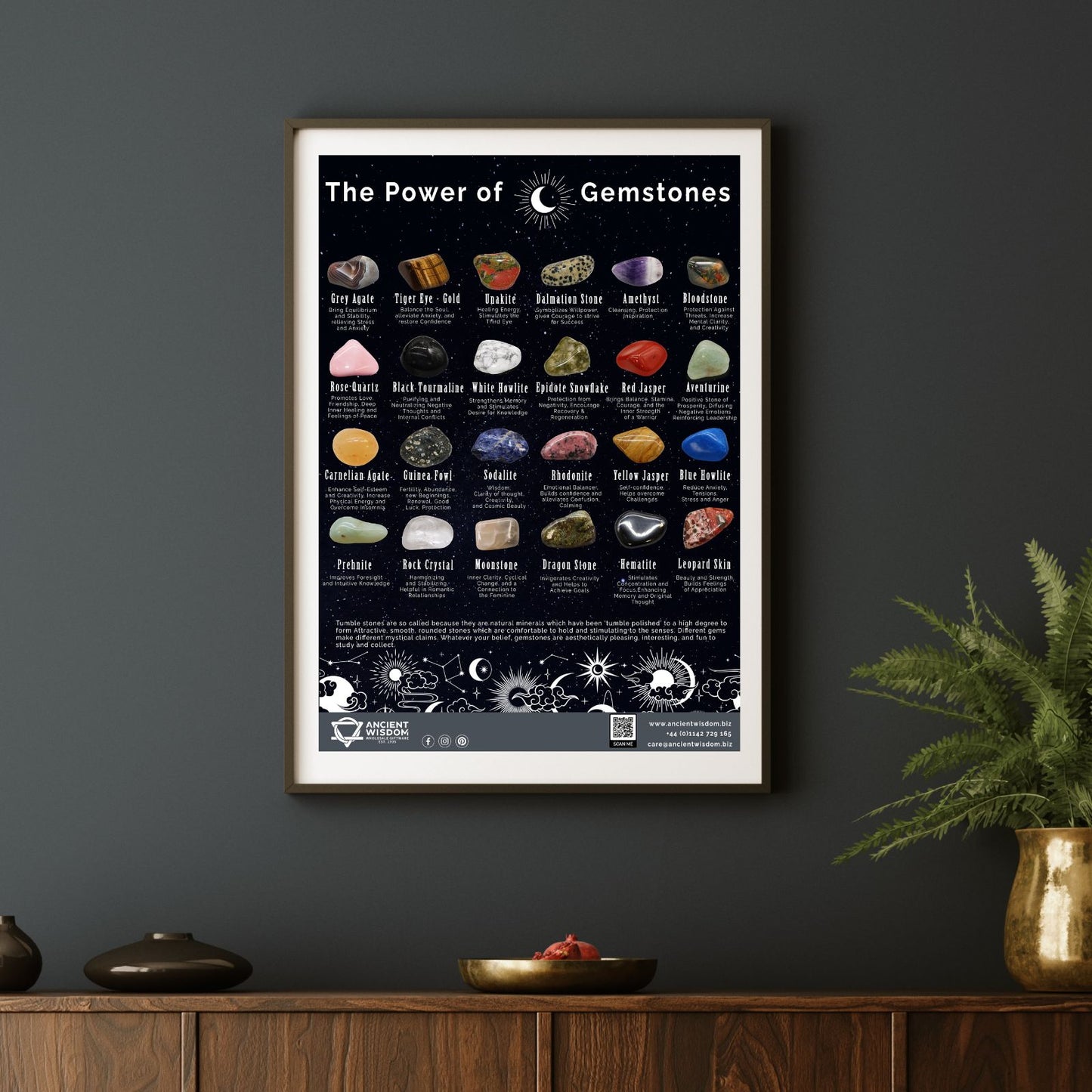 Affiche Pierres Précieuses Format A4