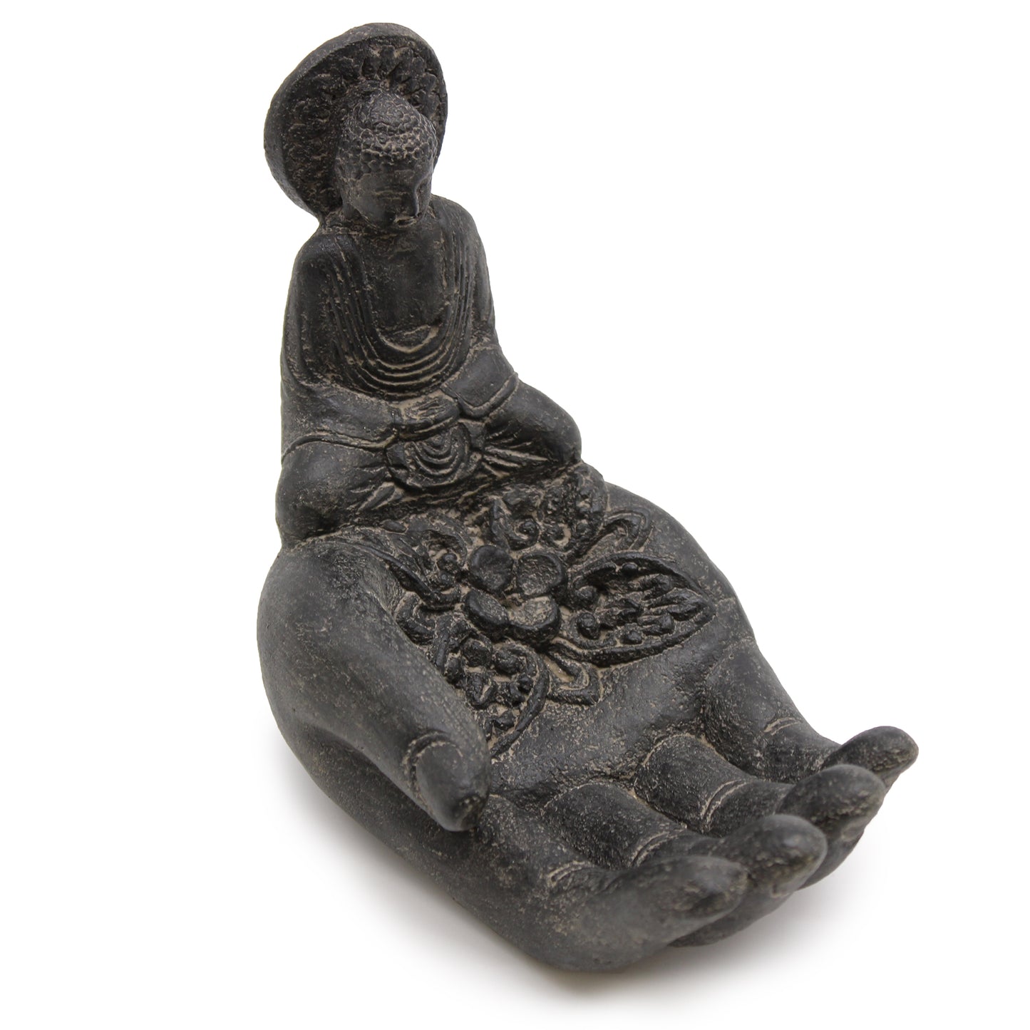 Brûleur d'Encens Bouddha & Main (noir)