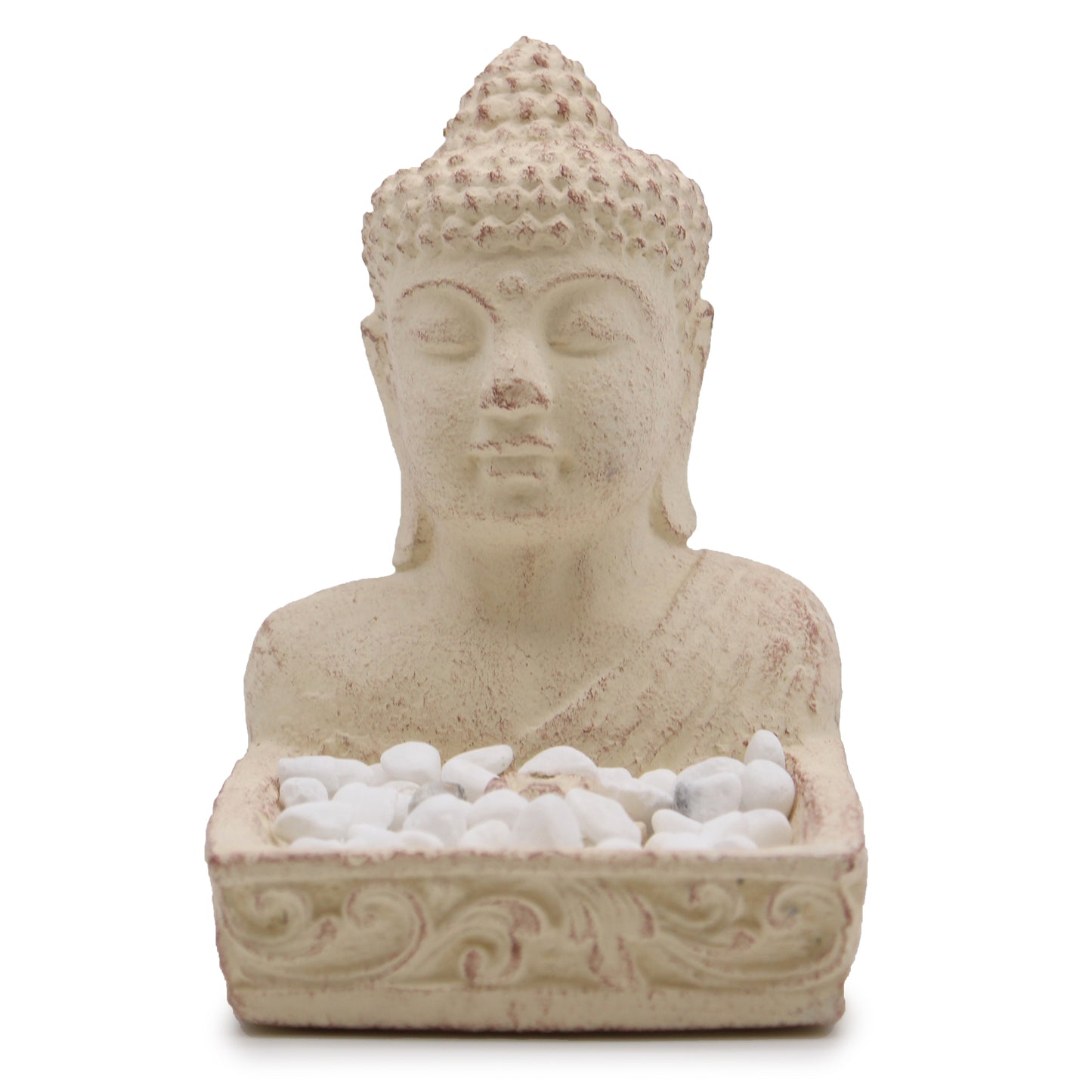 Brûleur d'Encens Bouddhiste Fengshui (crème)