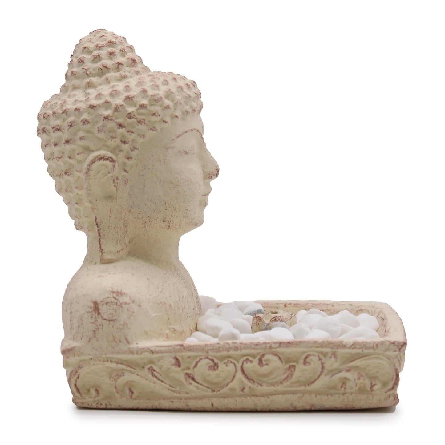 Brûleur d'Encens Bouddhiste Fengshui (crème)